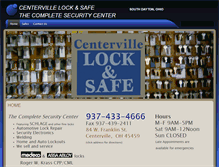 Tablet Screenshot of centerville-lock.com